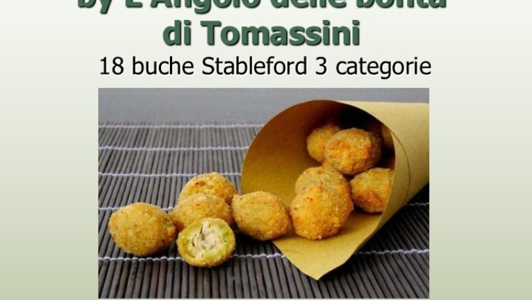 OLIVE ALL’ASCOLANA by L’Angolo delle bontà di Tomassini – 18 buche stbl 3 cat.