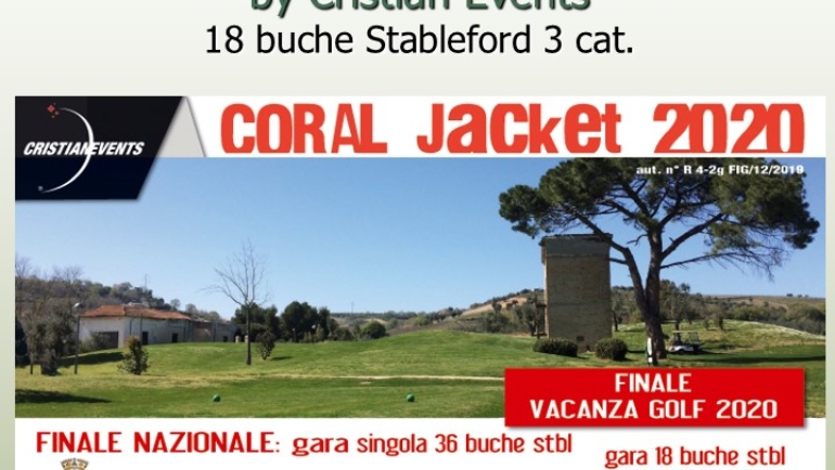 CORAL JACKET by Cristian Events – 18 buche stbl 3 cat.