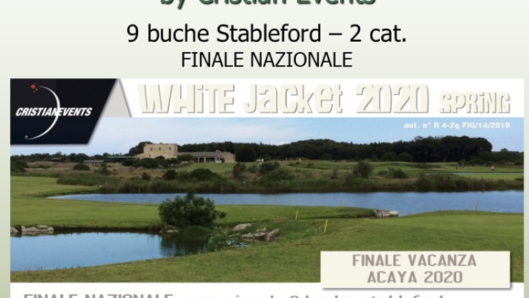 WHITE JACKET – Spring by Cristian Events – 9 buche stbl 2 cat.