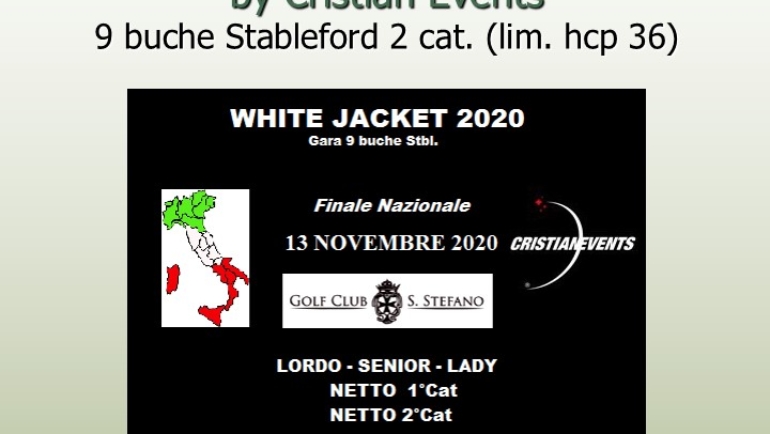 WHITE JACKET by Cristian Events – 9 buche stbl 2 cat.