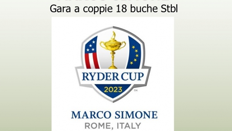 LUOISIANA RYDER CUP BY MARCO SIMONE 18 BUCHE STBL.DOMENICA 15 MAGGIO 2022