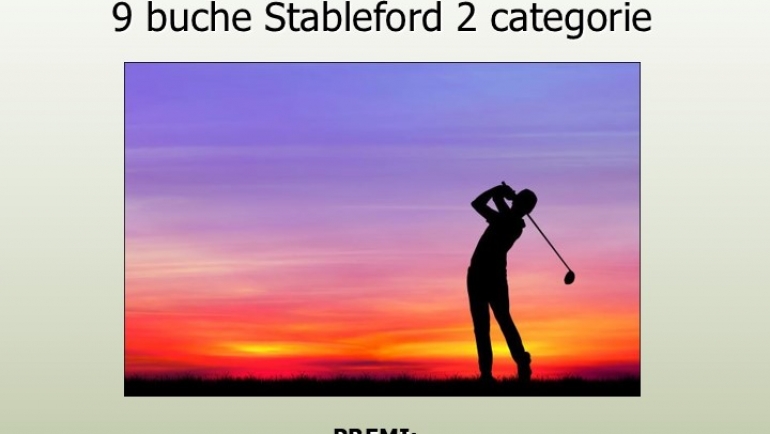 Gara 9 buche al tramonto Giovedi