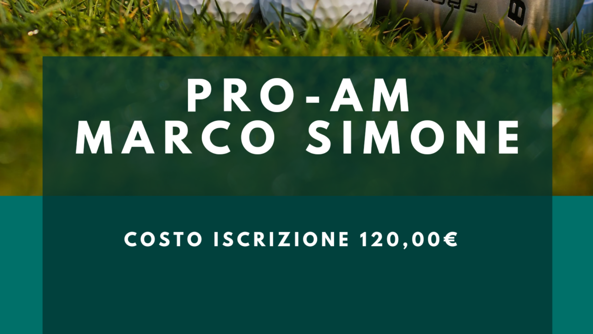 PRO-AM AL MARCO SIMONE