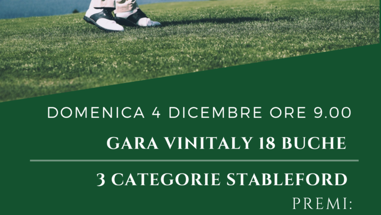 Gara Vinitaly 18 buche del 04/12/2022