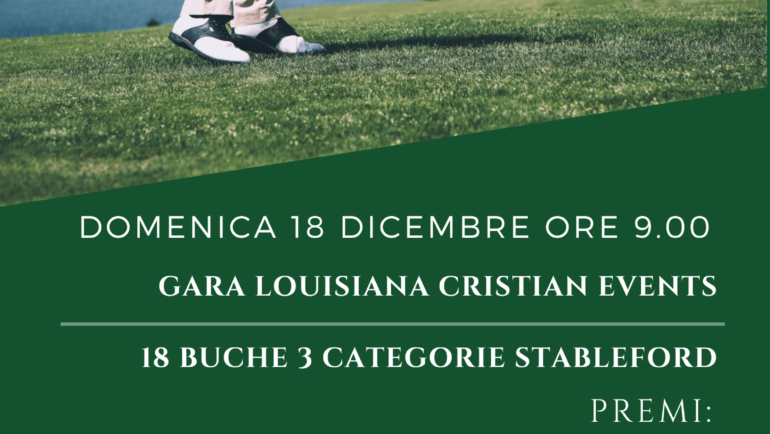 Gara Louisiana Cristian Events 18 Buche del 18/12/2022