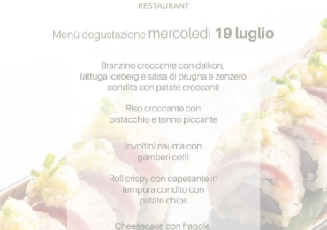 TUTTI I MERCOLEDI MENU DEGUSTAZIONE