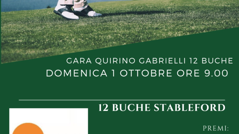 Gara Quirino Gabrielli 12 buche del 01/10/2023
