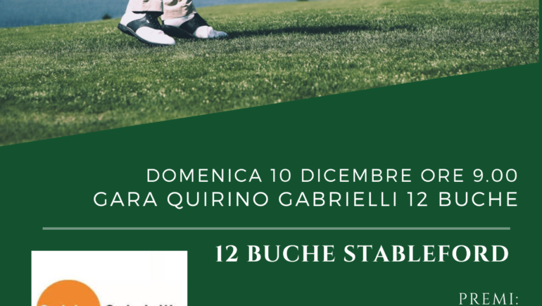 Gara Quirino Gabrielli 12 buche del 10/12/2023