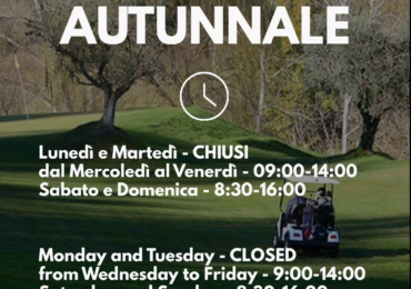 ORARIO AUTUNNALE
