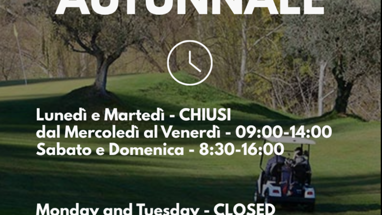 ORARIO AUTUNNALE